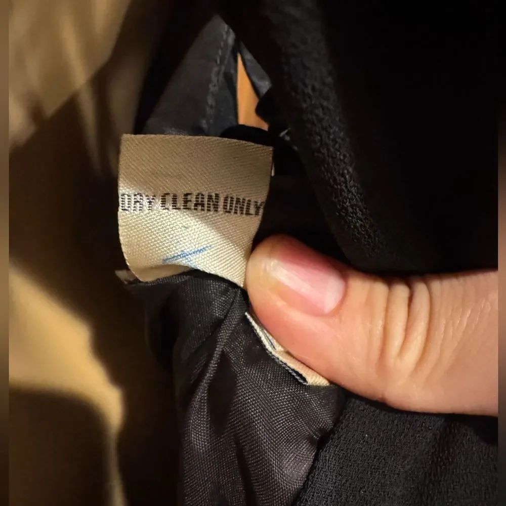 Ann Taylor Black Corset tie Back Sleeveless hi-Slit Maxi Dress Sz 10 - Picture 10 of 10